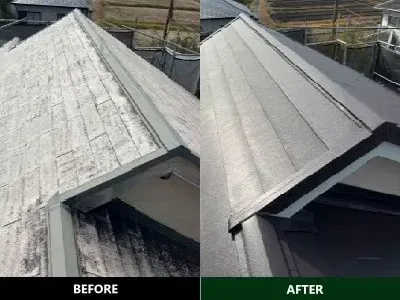 屋根カバー工法（カラーベストからアイジー工業スーパーガルテクト）｜亀岡市の戸建て住宅にて