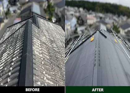 セキスイかわらCity→Nsproブラック葺き替え