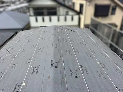 ゴムアスルーフィング施工